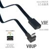 Adaptador de Plugue de Extensão Micro USB 2.0 5 Pinos Macho para Fêmea M para F 5CM-50CM Plugue Longo Plugue Plugue Ângulo Reto/Esquerdo 90°