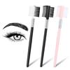 3pcs Eye Lash Brushes Separator, Eyebrow Comb for Women, Dual-Head Eyebrow Brush and Comb for Eliminating Mascara Clumps, Grooming Shaping Brow,
