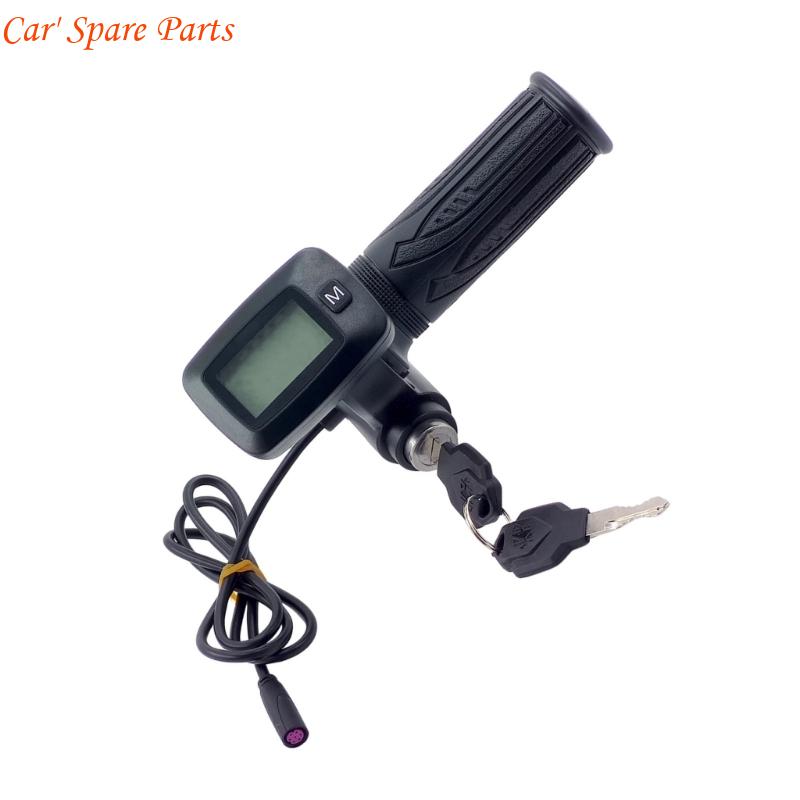 Y4UA Motorbike Pace Regulation Grip Live LCD Display Slope Power Increase ABS
