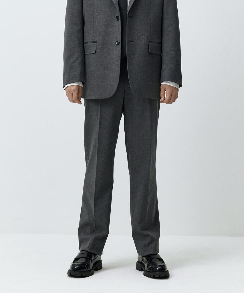 Maedeumaleuseu Tapered Hidden Banding Slacks Gray Mmffmsp-103Gr