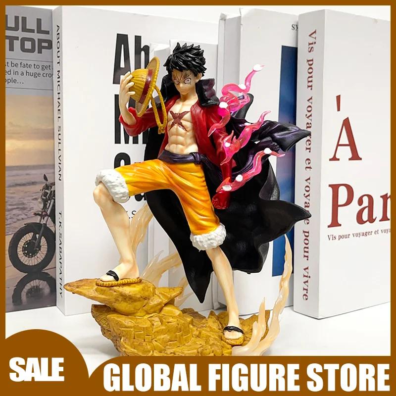 21cm One Piece Luffy Action Figure Desktop Ornament Anime Decor Kawaii Birthday Toy Gift