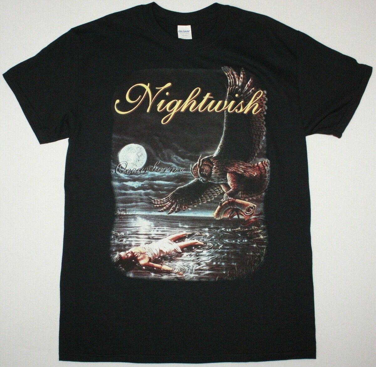 NIGHTWISH OCEANBORN SYMPHONIC BLACK T-shirt Men S-4XL D2337 XXXL