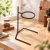 Adjustable Solid Wood Coffee Dripper Stand with Glass V60 and Server Set