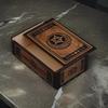 Portable Wood Tarot Cards Box Push Pull Cards Box Gift Case Divination Card Storage Container Witch Decoration Enduring