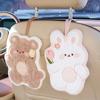 1pc Hand Towel Hanging Cartoon Square Scarf Thick Absorbent Towel Coral Velvet Cute Tong Hand Towel