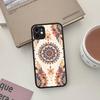 Mandala Painting For iPhone 11 12 13 14 15 16 Pro Max Plus Matte Translucent Phone Cover