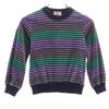 90s Old Border Pattern Long Sleeve Velor Trainer Kid's Used