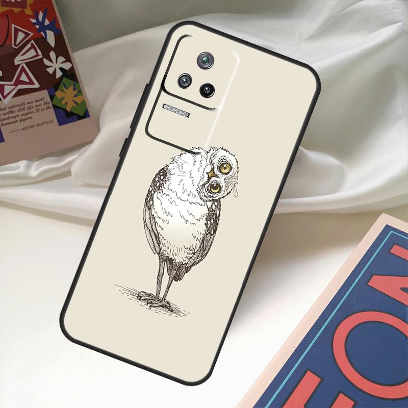 Cute Owl Cartoon Case For Xiaomi 14 13 Ultra 12 Lite 11T 12T 13T Pro POCO M6 X3 X5 X6 Pro F3 F5 M5s Cover