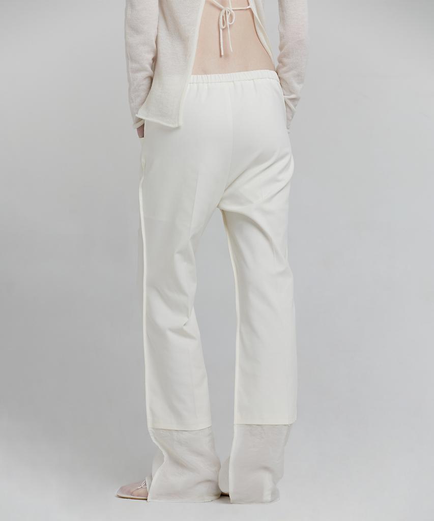 Loutaideu Layered Boots Cut Pants [Ivory]