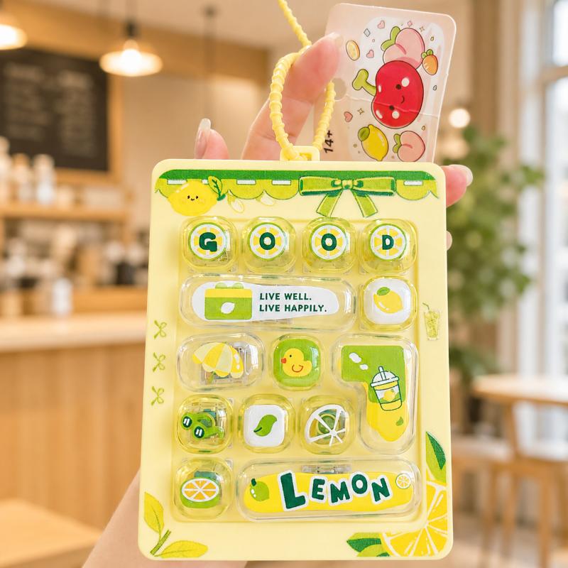 14 Keys Cute Funny Anti Stress Keycaps Keyrings Mini Keyboard Keycap Accessories Decorative Pendant for Backpack Keychain Decor