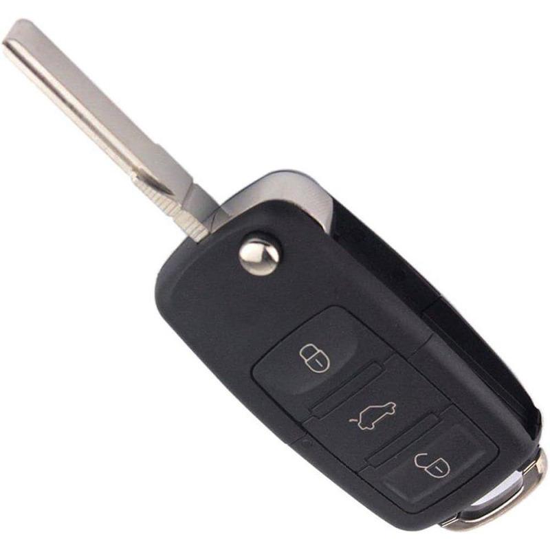 Fit for VW Golf MK5 Passat Beetle  70mm X 35mm X 15mm 3 Buttons FLIP Remote Key FOB CASE FLIPRKFC003