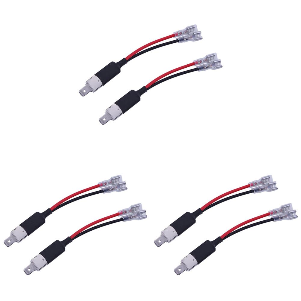 6-2Pcs H1 LED Replacement Bulb Single Converter Wiring Connector Cable Conversion Lines Holder Adapter Wiring Headlight Parts