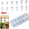 Wall Hanger Tool Jewelry Findings Clasps Threaded Peg Cup Hooks Silver Eyebolt Eye Screws