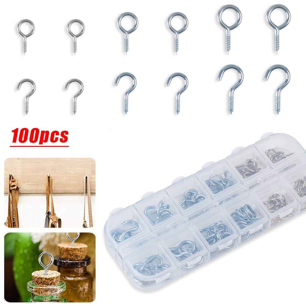 Wall Hanger Tool Jewelry Findings Clasps Threaded Peg Cup Hooks Silver Eyebolt Eye Screws