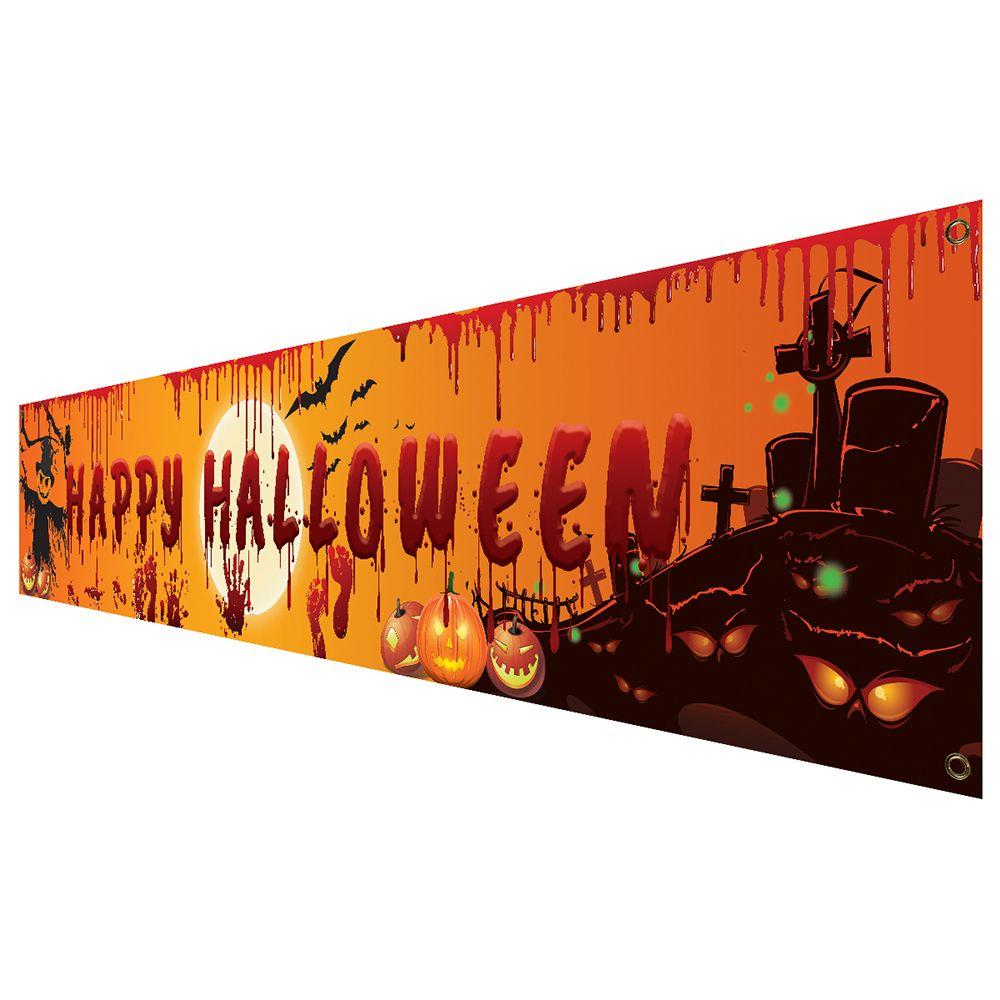 

Happy Halloween Festival Ornaments Flag Banner Halloween Banner Halloween Decorations Pull Flag F