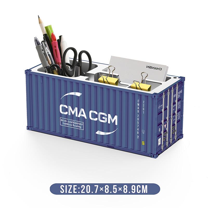 Mini 1:30 Scale Desktop Pen Holder & Business Card Storage Box with Custom Logo