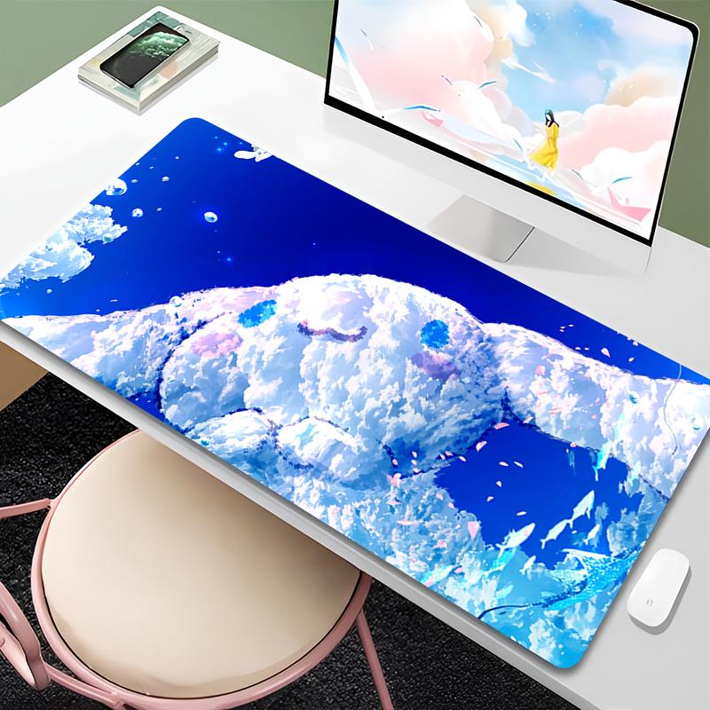 Gaming Mousepad Big Computer Gamer Mouse Pad Cinnamoroll Designed Specifically Natural Rubber With Locking Edge Gaming Mouse Mat