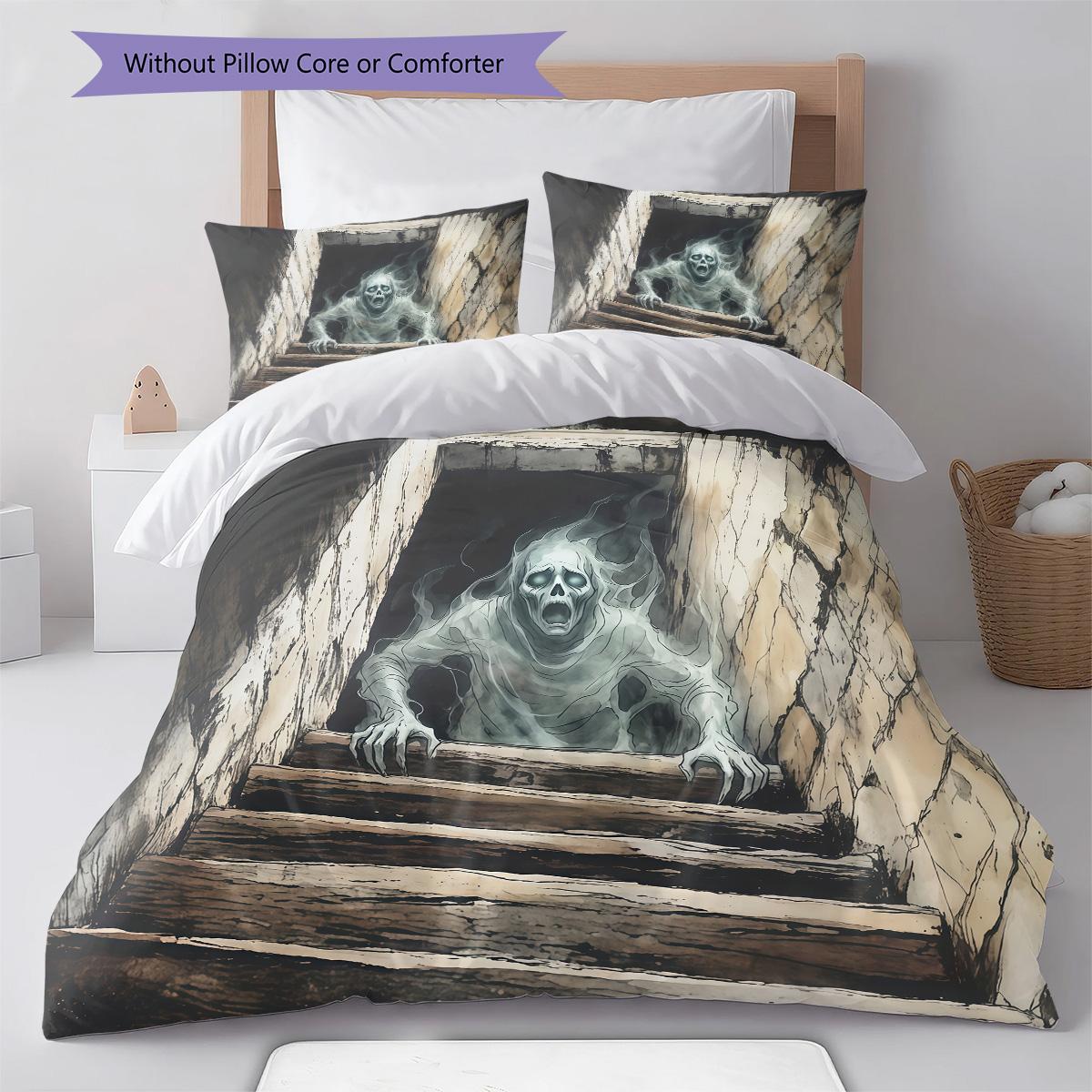 

Horrible basement RugPattern Bedding Quilt Set Quilt Cover Pillowcase Home Decoration Birthday Gift (1 * duvet cover + 2 * pillowcase, without core) 135x200cm