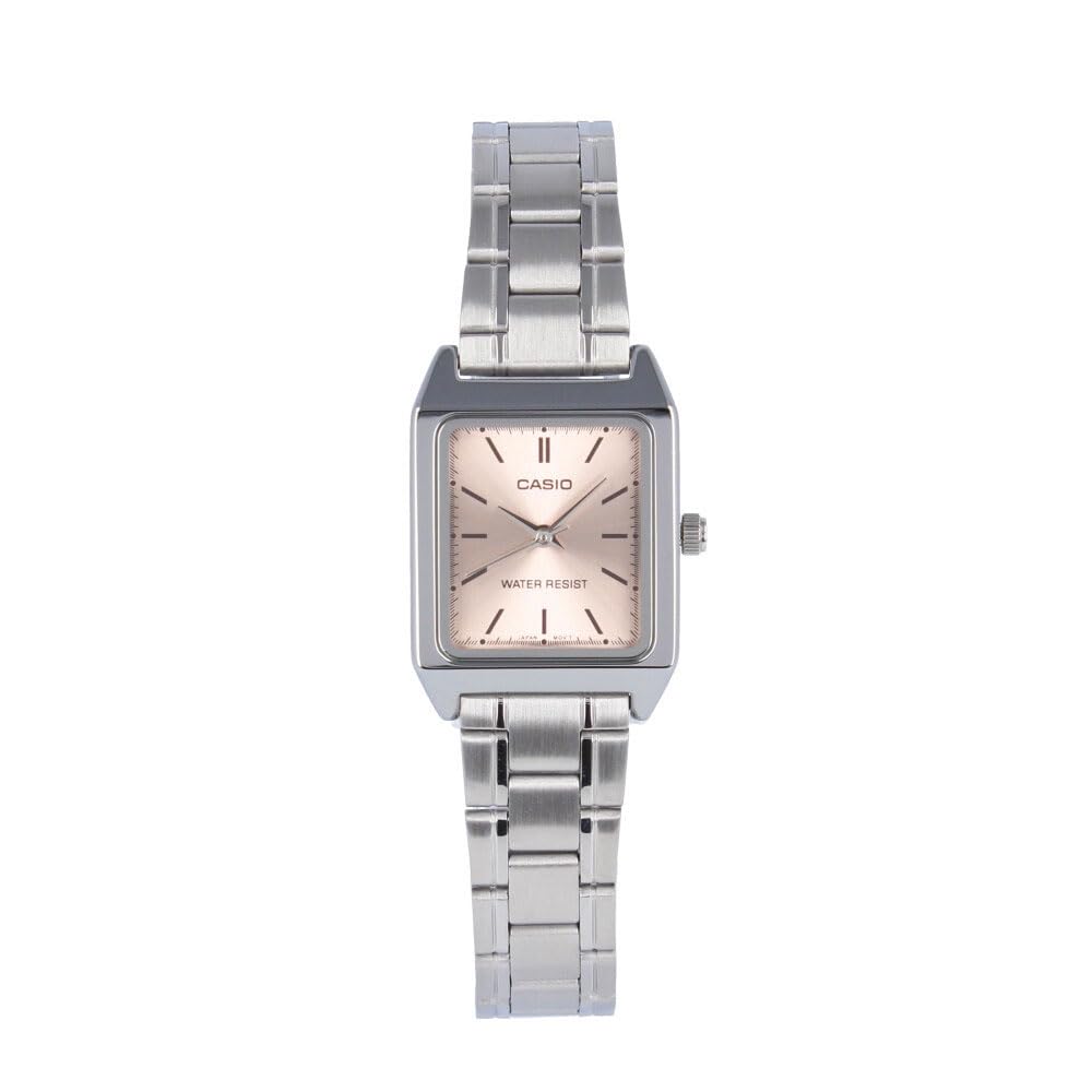 CASIO Casio Casio Стандартные Наручные Часы Женские Аналоговые Нержавеющая Сталь Металл Серебристый Розовое Золото LTP-...