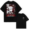 Hot-blooded Anime Street Fashion T-shirt Printed Round Neck Short-sleeved Sport and Leisure T-shirt Cotton Couple T-shirt Unisex