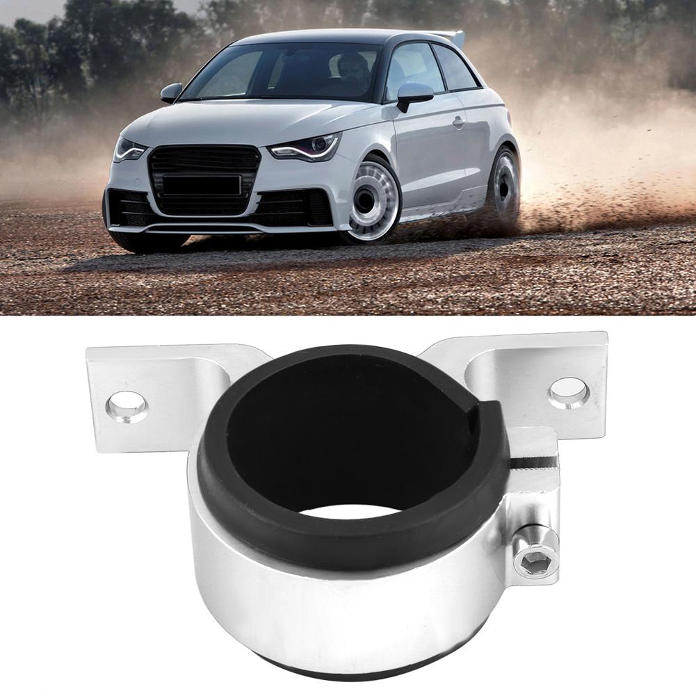 Aluminum Alloy 50mm Car Fuel Pump Mounting Bracket Single Filter Clamp Black