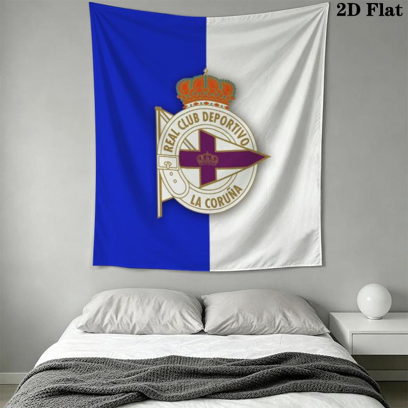Deportivo de La Coruña Wall Tapestry Aesthetic Wall Hanging Printed Fabric Blanket Decorative Tapestries for Bedroom Living Room Home Decor