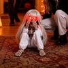 Eerie Sound Crying Skeleton Vibrating Motion Haunted House Decor Ghost Prop  Bar Decoration
