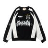 Oversized Graphic Hoodie Men Women Streetwear Cotton Blend Pullover Sweatshirt