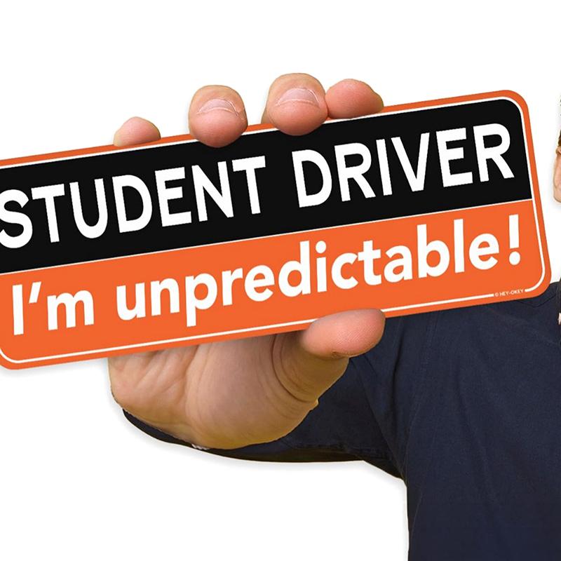 Magnets Decal Stickers Internship Magnetic New Driver Sign Learner Plates For Car Reflective Removable Student Bumper Beginner