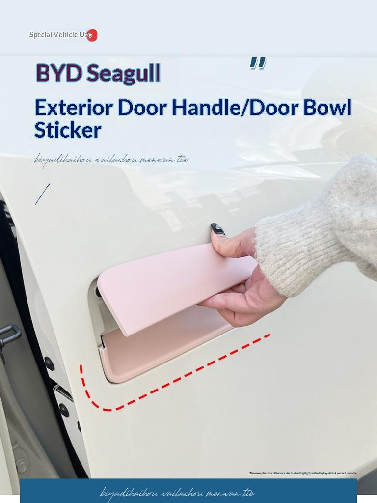 For BYD Atto 1 Dolphin Surf Mini Car Door Handle Exterior Decorative Vinyl Decal Anti Scratch Door Bowl Modification Sticker
