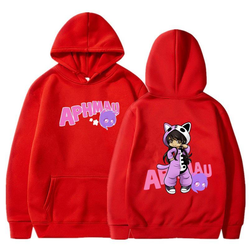 Felpa con cappuccio in pile cartoon APHMAU 2025 per ragazzi e ragazze - Stile invernale.