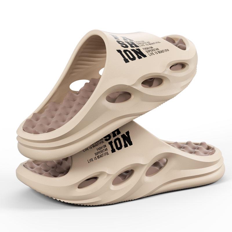 Men's Outdoor Coconut Beach Flip-Flops: Trendy, Non-Slip, Odor-Resistant Summer Slippers for Cool Comfort