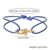 Handmade Woven Couple Bracelet with Alloy Horseshoe Clasp - Adjustable and Stylish Design