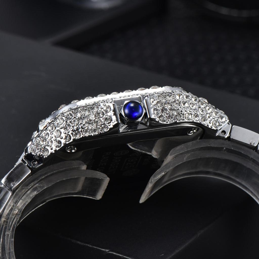 2025 NIRICHA Quartz Casual Steel Band Full Diamond Watch
