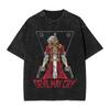 Devil May Cry Dante Manga Washed TShirt DMC Graphic Print TShirts for Men Women Clothing Cotton Oversized Short Sleeve Tees