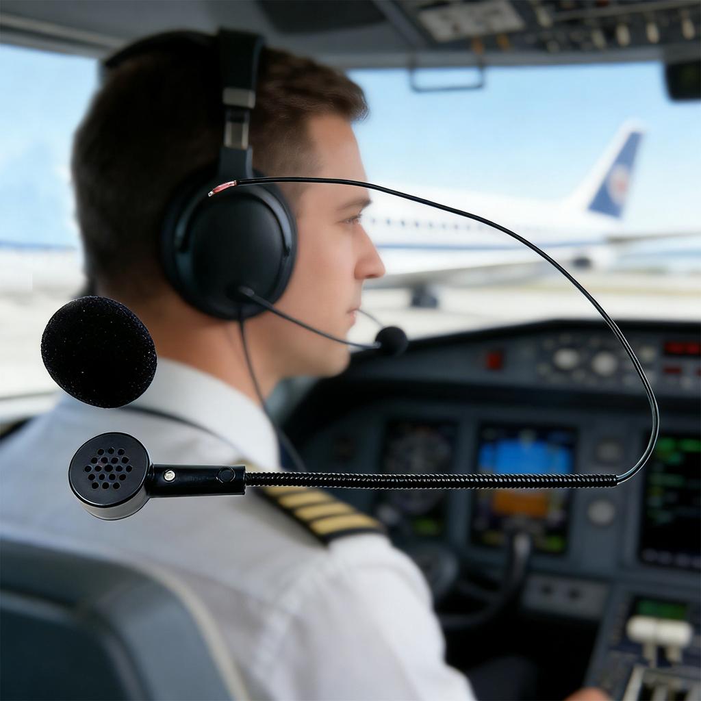 Strong All Metal Dynamic Microphone Build for High Noise Applications Including Flight Simulation & Broadcasting