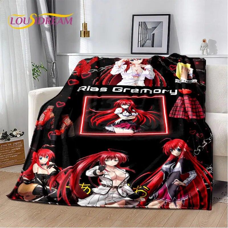 Anime High School D×D Sexy Girl Soft Plush Blanket,Flannel Blanket Throw Blanket for Living Room Bedroom Bed Sofa Picnic Cover