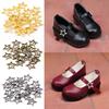 20Pcs Mini Metal Tri-glide Belt Buckle Ultra-small Star Doll Bags Buckles For Diy Crafts Doll Buttons Shoes Handmade Accessories
