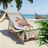 Süßes Tier-Puzzle-Print Strandtuch, Großes Weiches Schnelltrocknendes Handtuch für Strand Camping Schwimmen