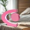 Levitations-Fotorahmen Oval Dekorative Dekoration für Hochzeit Schlafzimmer Büro Rosa