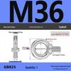 Lifting Eye Bolt Collection: Galvanized M8 & M10 with Ring for Mold