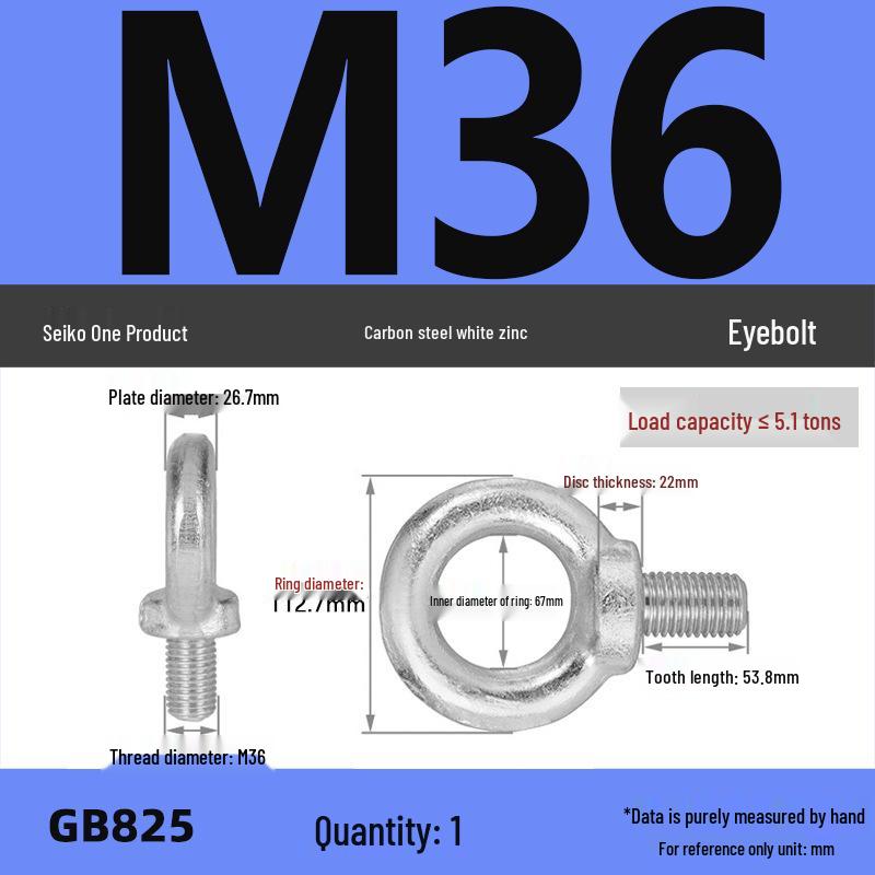 Lifting Eye Bolt Collection: Galvanized M8 & M10 with Ring for Mold