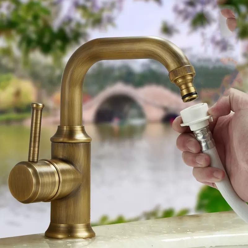 

Садовый кран, цельный латунный кран, одинарный, холодный, G1/2, кран для мытья полов, открытый кран для швабры, бассейна, кран для стиральной машины, антикварный