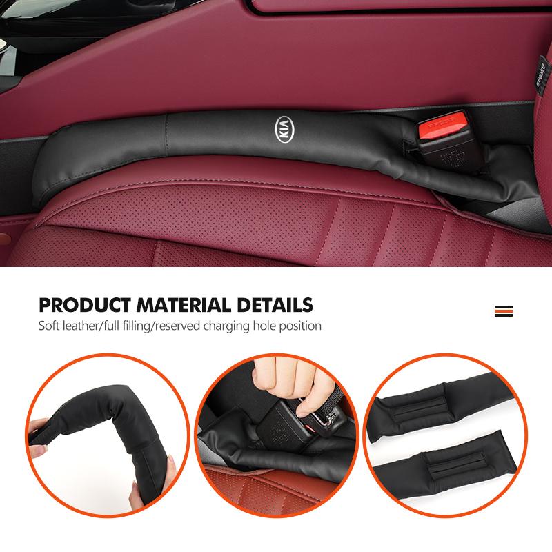 For KIA Car Logo General Seat Gap Filler Leak-proof Filling Strip Auto Decorative Accessories Cerato Proceed Venga Stonic