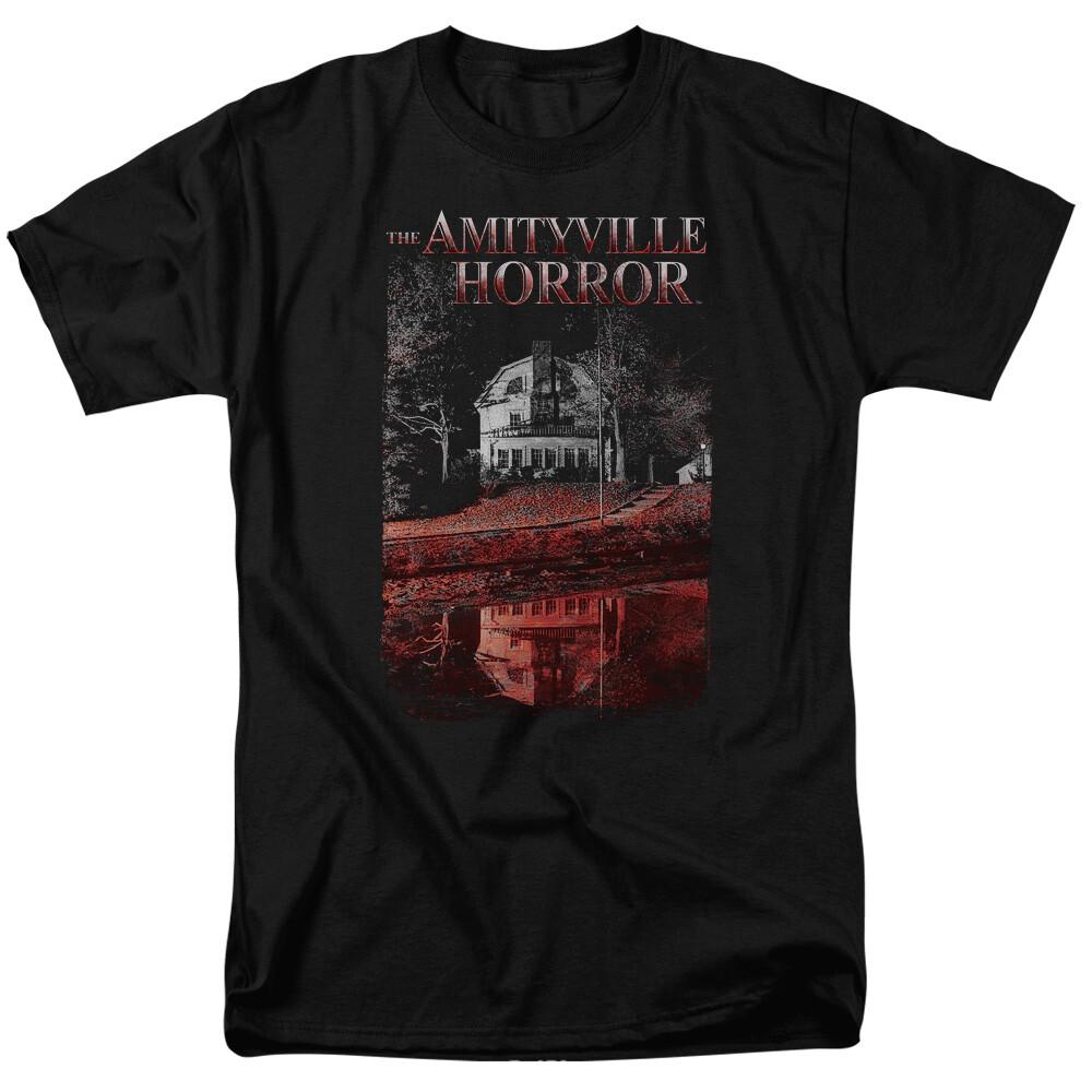 The Amityville Horror Cold Blood T Shirt Licensed Horror Movie Retro Tee Black S