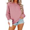 Tuta Comoda Casual alla Moda da Donna con Felpa a Manica Lunga e Girocollo