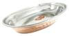 Traditionally Designed Copper Steel Oval Dish Bowl Tableware Dinnerware Kitchen