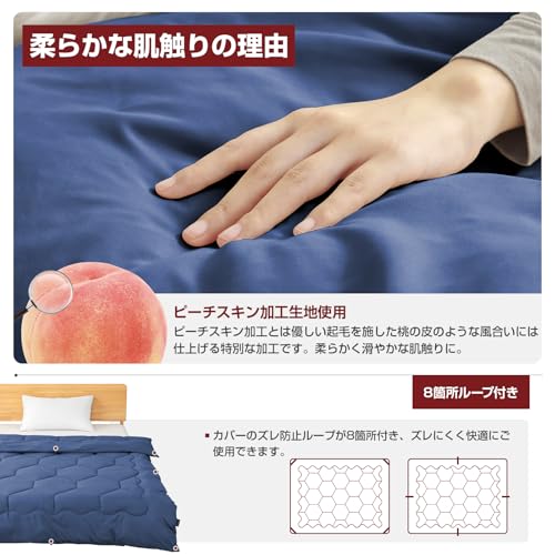 Matdeco Single Comforter, Winter/All Season, Washable, SEK Hygiene Certified, Antibacterial, Odor Resistant, Dust Mite Resistant, Moisture Absorbent,