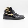 555088-032 Nike Air Jordan 1 Retro High OG Black Metallic Gold Patent (Men's)