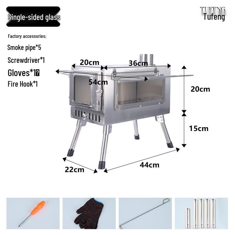 Portable Folding Wood Burning Camping Stove